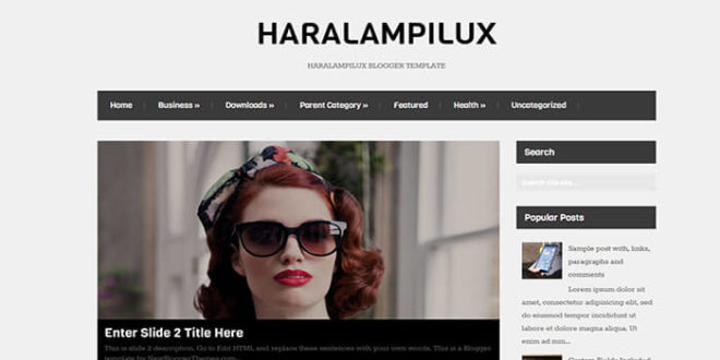 haralampilux blogger template