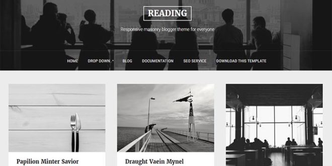 reading blogger template