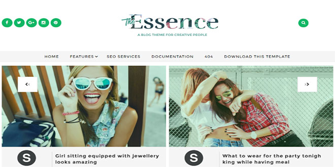 The Essence Blogger Template