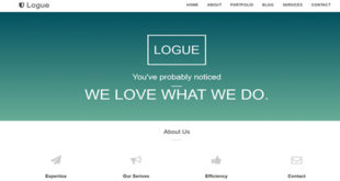 Logue One Page Blogger Template