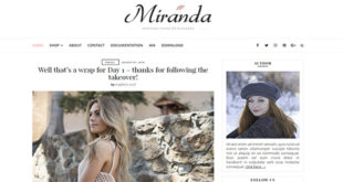 Miranda Minimal Blogger Template