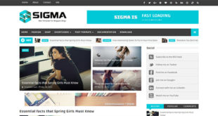 Sigma Magazine Blogger Template
